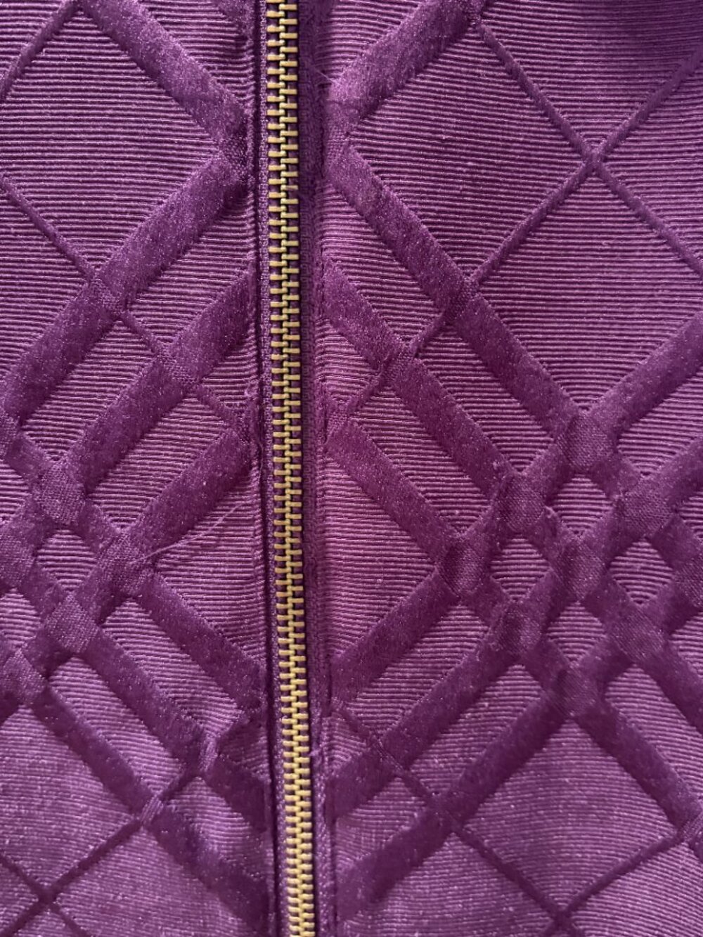 Chico's lightweight quilted Jacket Size Medium (Size 2) Purple - Picture 10 of 10
